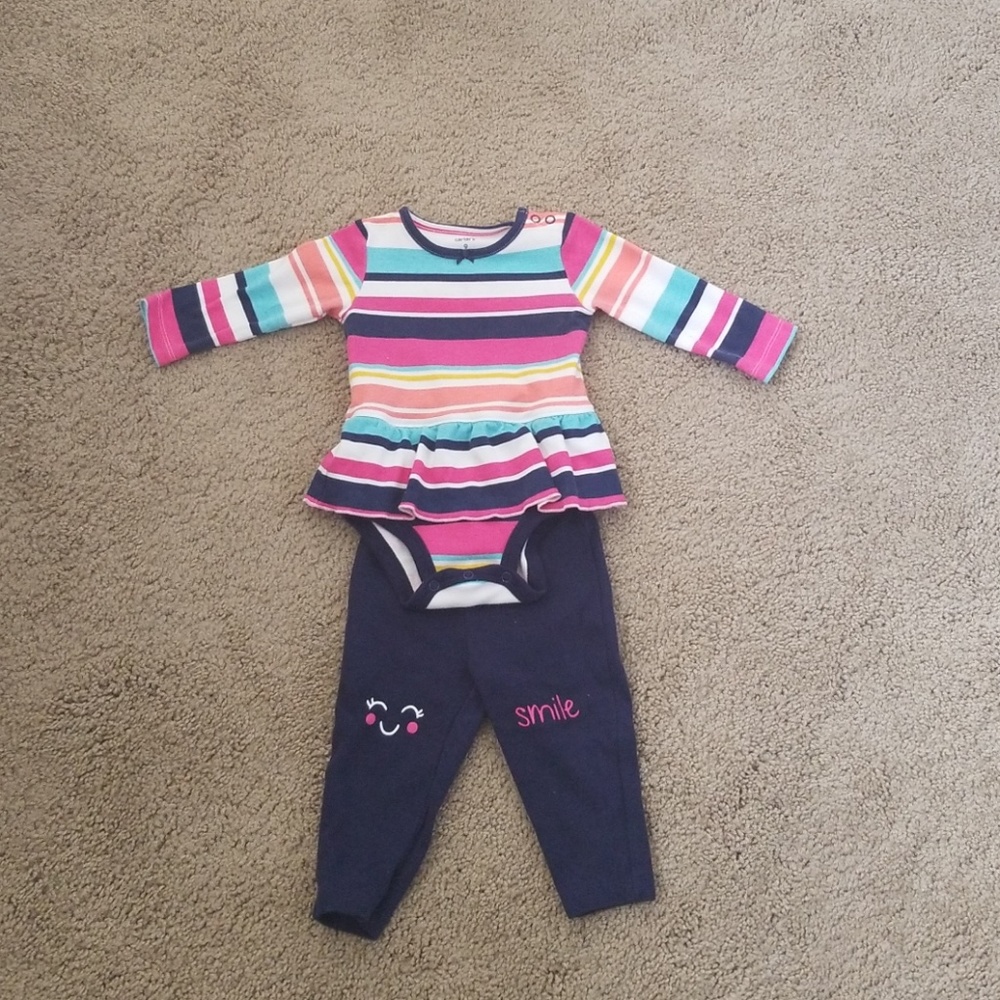 Multi colored two piece set